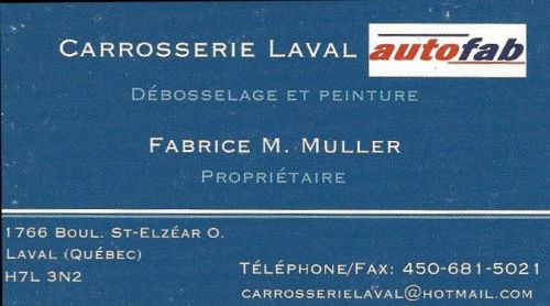 Carrosserie Laval - Autofab à Laval